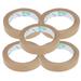 Brown Kraft Paper Tape Brown Painters Tape Kraft Paper Tape Self Adhesive Packing Paper Tape Gummed Tape for Box Packing Shipping ( 30mm 5pcs )