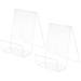 2 Pcs Bookshelf Tablet Holder Clear Acrylic Display Stand Display Holder Book Easel Holder Book Stand Office