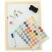 1 Set Cork Write Board Cord Bulletin Board Double Side Cord Whiteboard for Walls with Pen Nail Sticker