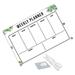 1 Set Transparent Acrylic Memo Board Message Board Multi-functional Memo Board