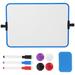 Kids Easel The Breaks Magnet for Whiteboard White Board Double-Sided Magnetic Whiteboard Dry Erase Portable Calendar Whiteboard Office Note Message Stand Whiteboard (Blue) Desk Pp Office Child