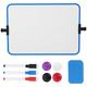 Kids Easel The Breaks Magnet for Whiteboard White Board Double-Sided Magnetic Whiteboard Dry Erase Portable Calendar Whiteboard Office Note Message Stand Whiteboard (Blue) Desk Pp Office Child