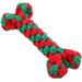 Pet Cotton Rope Molar Toy Pet Training Plaything Bone Shaped Chewing Toy for Dog