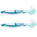 2 Pcs Turtle Shell Cleaning Brush Supplies Double-sided Small Crevice Denture Portable Brace