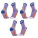 3 piece Elite Basketball socks Buffer sports Outdoor sports socks for men and womenpurple-white