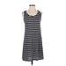 Michael Stars Casual Dress: Gray Stripes Dresses - Women's Size Small