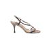 Dolce & Gabbana Heels: Brown Print Shoes - Women's Size 38 - Open Toe