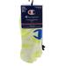 Champion No Show Socks 3 Pairs Men 6-12 Tye Dye/White Black