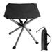 Fresh Fab Finds FFF-L-Black-GPCT4076 Retractable Portable Folding Chair Easy Setup Lightweight Backpacking Stool Carry Bag Fishing Camping Black - Large