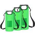 Fresh Fab Finds FFF-10L-Green-GPCT2302 Floating Waterproof Dry Bag Floating Dry Sacks with Observable Window 10L Roll Top Lightweight Dry Storage Bag Green