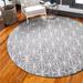 Contemporary Richye Collection Area Rug Gray - 5 3 Round