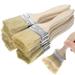 10 Pcs Thickened Wooden Handle Paint Brush Chip Grill Multi Use Tool Decoration for Home
