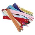 50pcs 7-inch /18cm Durable Nylon Closed End Zips Zippers for Sewing (Random Color)