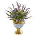 Nearly Natural 19in. Lavender Artificial Arrangement in Decorative Urn