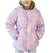 QIPOPIQ Girls Winter Coat with Faux Fur Hood Parka Jacket Faux Fur Collar Jacket Windproof Coat Outwear Sizes 2T-10T Clearance