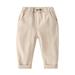 KYAIGUO Boys Girls Spring Fall Casual Pants for Toddler Kids Comfortable Fashion Trousers Mid Waist Cotton Sweatpants Bottoms 1-8 Years Old