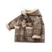 Cathalem Big Kid Coat Toddler Coats Coats for Juniors Girls Boys Girls with Thick Coat Of Long Woolen Cloth Coat Girls Light (Khaki 6-12 Months)