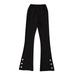 Toddler Pants Tollder Girl High Elastic Waist Flare Leg Casual Long Bell Bottom Trousers Fall Outfits