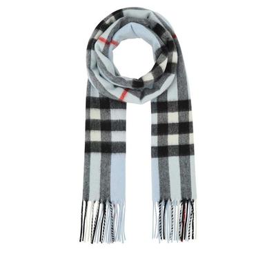 Embroidered Cashmere Scarf - White - Burberry Scar...