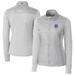 Women's Cutter & Buck Gray South Bend Cubs Stealth DryTec Hybrid Quilted Full-Zip Windbreaker Jacket