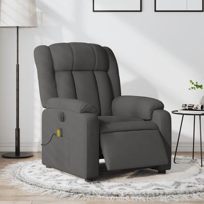 vidaXL Massage Recliner Chair Wingback Reclining Armchair for Elderly Fabric