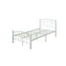 Hodedah Complete Metal Platform Bed with Headboard, and Footboard