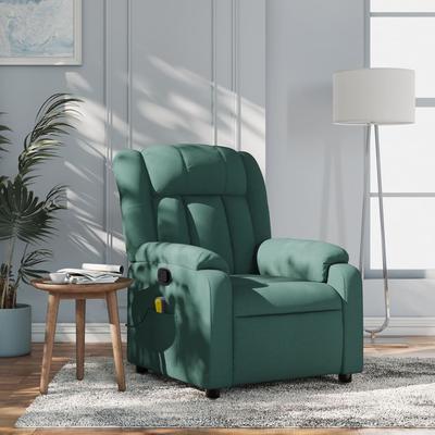 vidaXL Massage Recliner Chair Wingback Reclining Armchair for Elderly Fabric