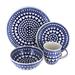 Blue Rose Polish Pottery Zaklady Dinnerware (4 PC)