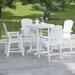 Patio HDPE Bar Table Set, 5 Pieces(4 Bar Chair+ 1 Bar Table)