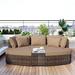 6-Piece Patio Furniture Set, Outdoor Wicker Conversation Sofa Set, All Weather PE Rattan Daybed Sunbed Set with Coffee Table