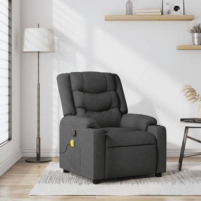 vidaXL Massage Recliner Chair Wingback Reclining Armchair for Elderly Fabric