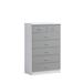 Hodedah 7-Drawer Chest with Locks on 2-Top Drawers in Beech