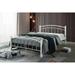 Hodedah Complete Metal Platform Bed with Headboard, and Footboard