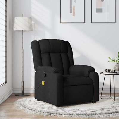 vidaXL Massage Recliner Chair Wingback Reclining Armchair for Elderly Fabric