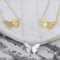 Delicate Butterfly Necklace, Silver/Gold/Rose Gold