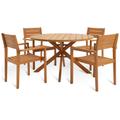 Habitat Richmond 4 Seater Wooden Patio Set - Light Wood