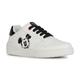 Sneaker GEOX "J WASHIBA GIRL E" Gr. 33, schwarz-weiß (weiß, schwarz) Kinder Schuhe Sneaker