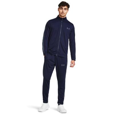 Trainingsanzug UNDER ARMOUR "UA EMEA TRACK SUIT", Herren, Gr. L, blau, Obermaterial: 100% Polyester, sportlich, schmal, Sportanzüge Image