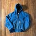 Carhartt Jackets & Coats | Denim Distressed Faded Carhartt Jacket | Color: Blue | Size: L