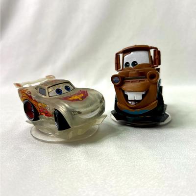 Disney Video Games & Consoles | Disney Cars Lighten Mcqueen & Mater Infinity 2.0 Figure 3” Guc. | Color: Brown/White | Size: Os