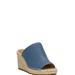 Lucky Brand Cabriah Wedge - Women's Accessories Shoes Wedges in Blue Tan Multi, Size 6