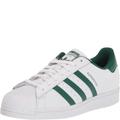 Adidas Shoes | Adidas Mens Superstar Shoes Size 9.5 Color White/Collegiate Green/White | Color: White | Size: 9