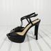 Jessica Simpson Shoes | Jessica Simpson Carys Sandals Stiletto Slate Slip On Ankle Strap Heels E392 | Color: Black | Size: 6