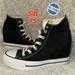 Converse Shoes | Converse Chuck Taylor All Star Lux Hidden Heel Wedge Shoes Black Womens Size 7.5 | Color: Black | Size: 7.5