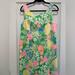 Lilly Pulitzer Dresses | Lilly Pulitzer Sleeveless Shift Dress Size 10 Pink Yellow Blue Green Zipper Back | Color: Green/Pink | Size: 10