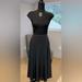 Athleta Dresses | Athleta Ryder Open Back Dress Black Ribbed Top | Color: Black | Size: S