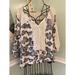 Free People Tops | Free People Boho Blouse Crotchet Detail Tie Neck Floral Blue White Size Small | Color: White | Size: S