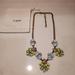 J. Crew Jewelry | J Crew Neon Chunky Cluster Bib Necklace Preppy Nye | Color: Gold/Green | Size: Os
