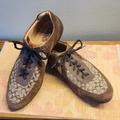 Coach Shoes | Coach Mens Sneakers 10½ Brown Suede And Monogram | Color: Brown/Tan | Size: 10.5