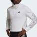 Adidas Tops | Adidas Sweater Womens White Crop Top Pullover Fleece Sweatshirt Sz.2xl | Color: Black/White | Size: 2xl